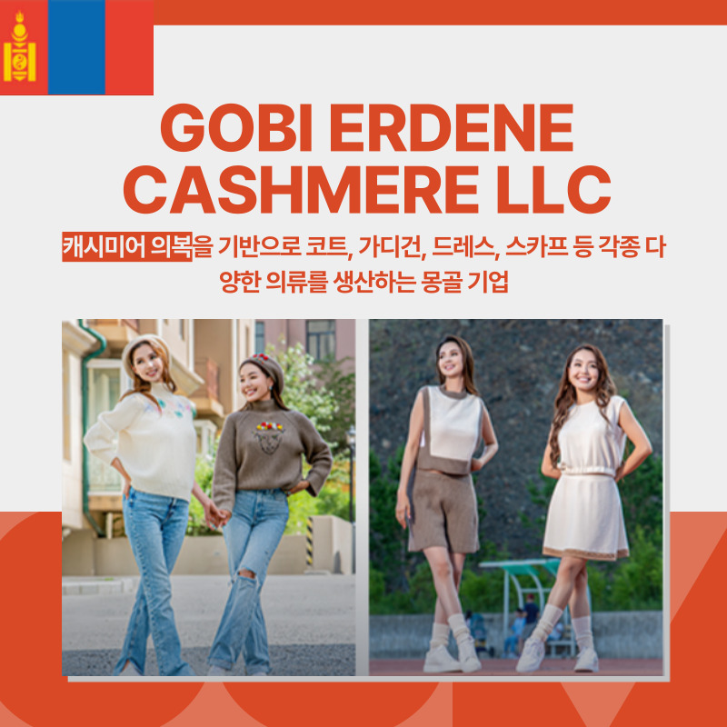 몽골, GOBI ERDENE CASHMERE LLC, 캐시미어 의류