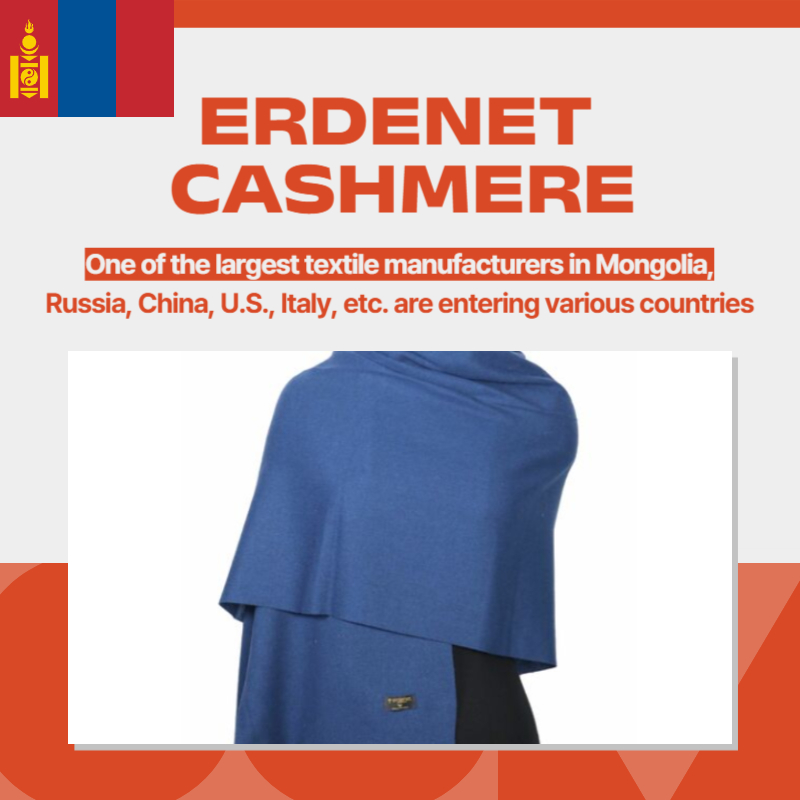 Woven accessories, Blankets and Plaids, Knit wear Erdenet Cashmere Mongolia