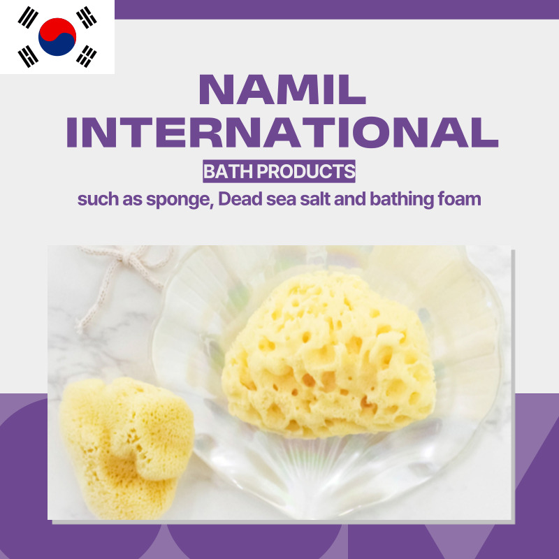 Sponge, Dead sea salt, Bathing foam NAMIL INTERNATIONAL Korea