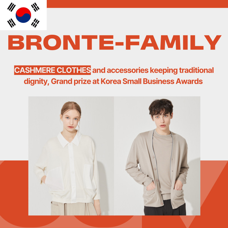 Cashmere clothes&Accessaries Bronte-Family KOREA